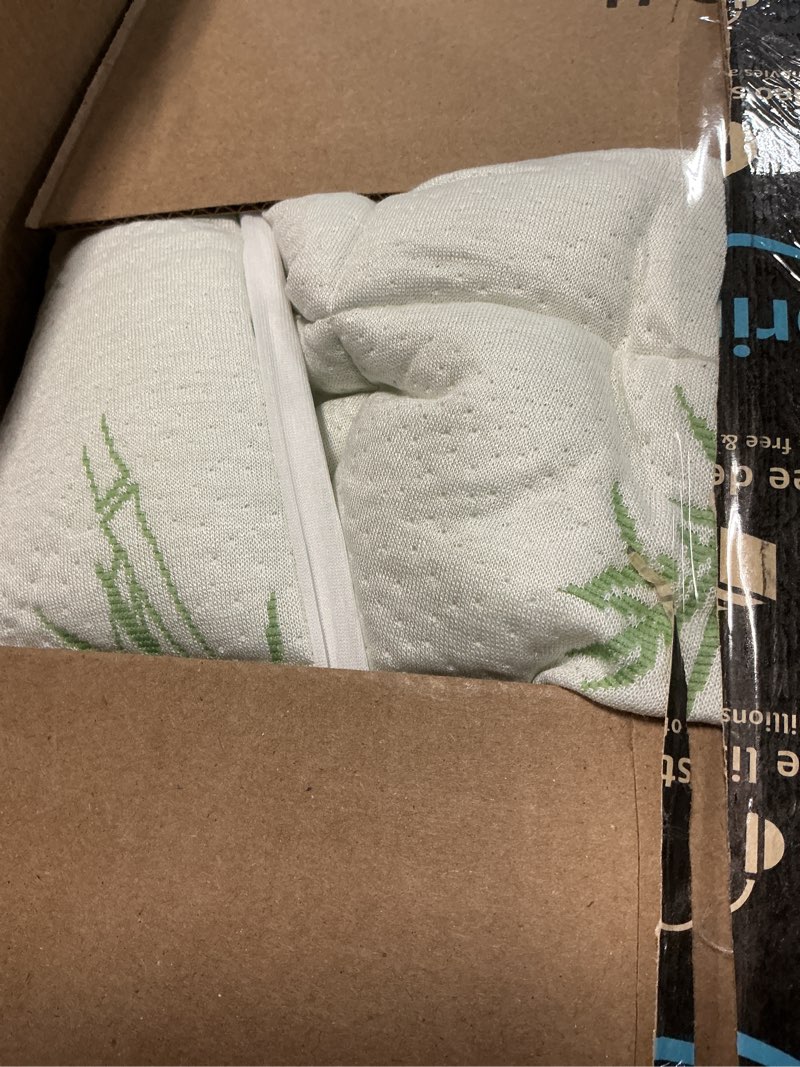 Condition photo showing Good Condition for Ultra Soft Queen Size Mattress Topper - Viscose Made from Bamboo Pillow Top Mattress Pad for Back Pain Relief - Naturally Cooling for Hot Sleepers, Green