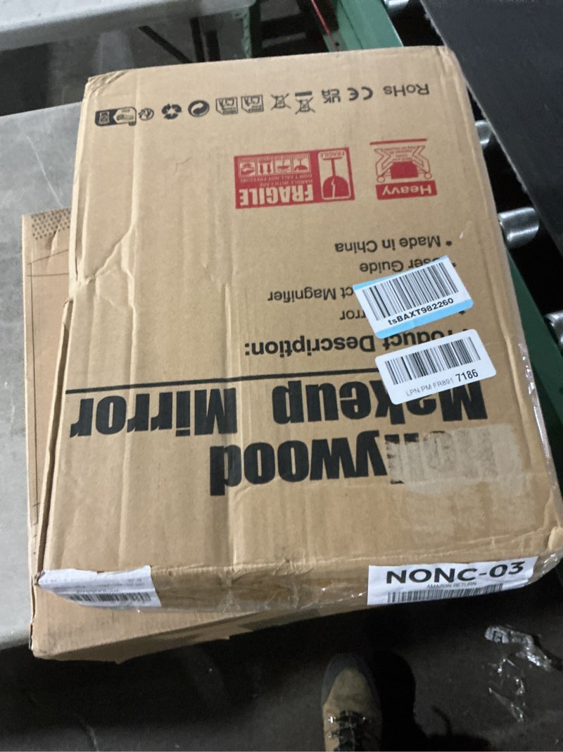 Condition photo showing Good Condition for COOLJEEN Makeup Mirror Vanity Mirror with Lights - 12 Led Bulbs Lighted Hollywood Mirror, 10X Magnification,3 Color Modes, Touch Control, Women Gift (White) White-12 Bulbs