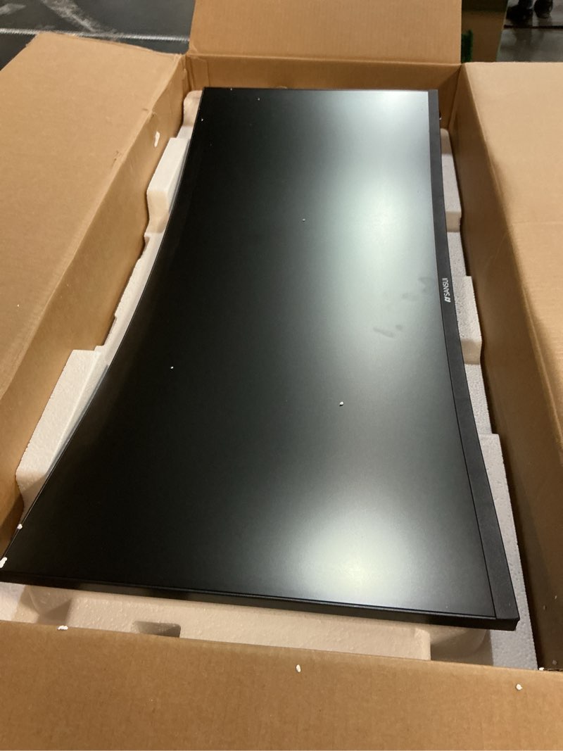 Condition photo showing Working Condition Verified for SANSUI 34-Inch Curved Gaming Monitor UWQHD 3440 x 1440 Up to 165Hz Curved 1500R - PIP/PBP, 1ms(MPRT), HDR, 300nits, sRGB 125%, DCI-P3 95%,FreeSync,HDMIx2,DP1.4 x2 (DP Cable Included)