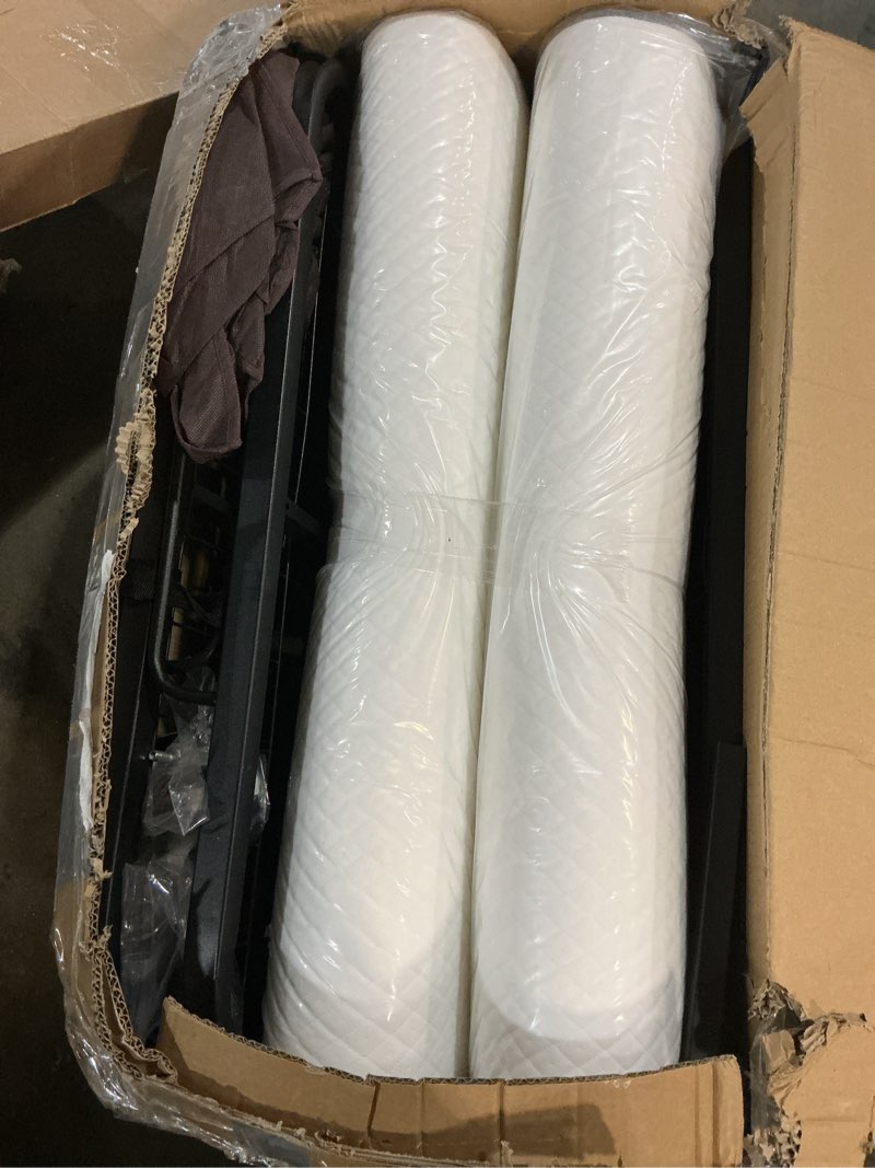 Condition photo showing Good Condition for similar vevor 38 in x 75 in folding bed with 5 in mattress, twin size, white, metal frame & memory foam mattress, portable rollaway bed, 450 lbs weight capacity, adult guest bed 38\" x 75\" 5\" thick