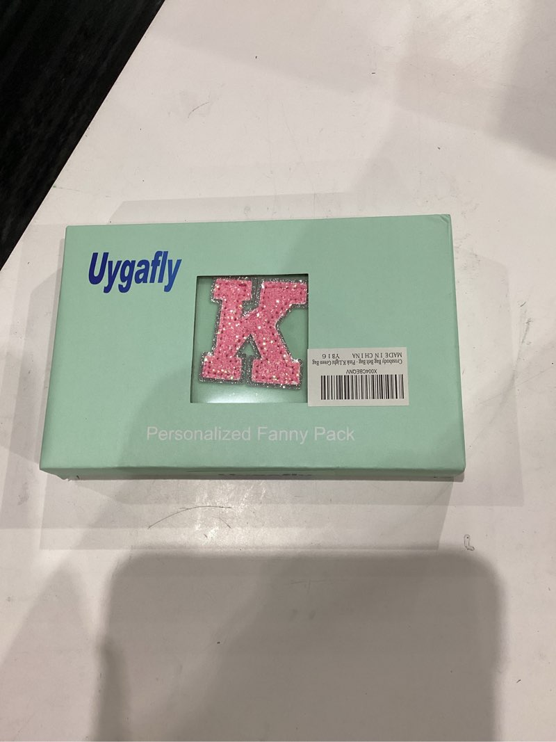 Condition photo showing New/Like New for Fanny Pack Belt Bag Crossbody Bags with Initials Letter Patch Trendy Stuff for Teens Cute Stuff Birthday Gifts for Teenager Girls | Light Green,Initial K Light Green K