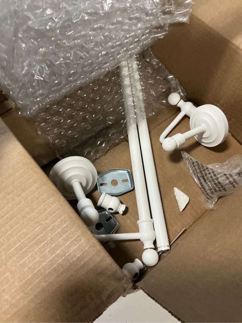 Condition photo showing As Is for Allied Brass Retro Wave Collection Wall Mounted Paper Towel Holder, Satin Chrome