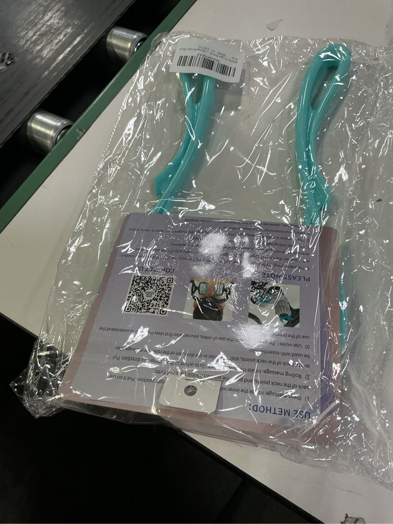 Condition photo showing New/Like New for HaSeftni Trigger Point Roller Massager Tool with 6 Balls for Pain Relief deep Tissue Handheld Suitable for Legs Waist Neck and Shoulder Massage Relaxer (Blue)