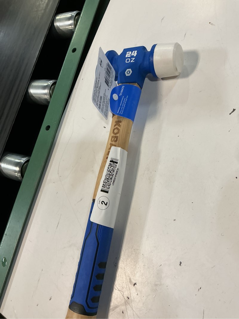 Condition photo showing Good Condition for kobalt 24 -oz smooth face rubber head wood handle rubber mallet