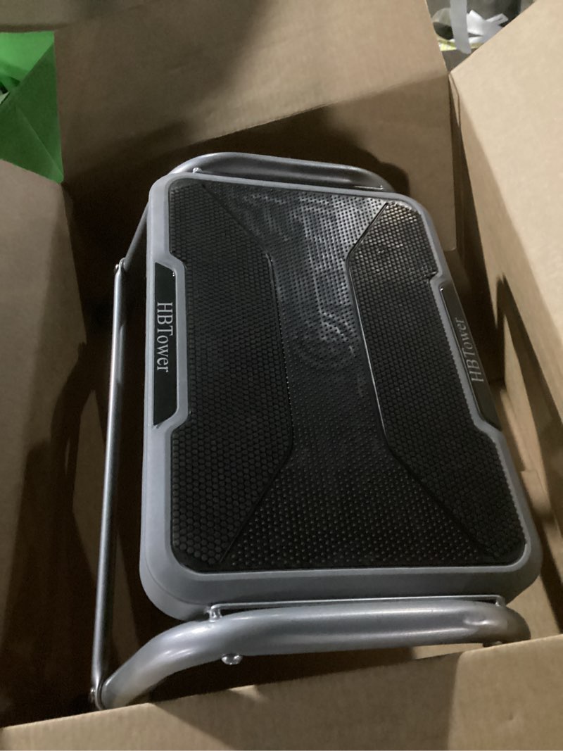 Condition photo showing As Is for Step Stool, HBTower Step Stools for Adults Kids with Non-Slip Rubber Feet, Holds Up to 600 lbs, Lightweight Stepping Stools for Bedroom Kitchen Bathroom, Bed Steps for High Beds 1-Step