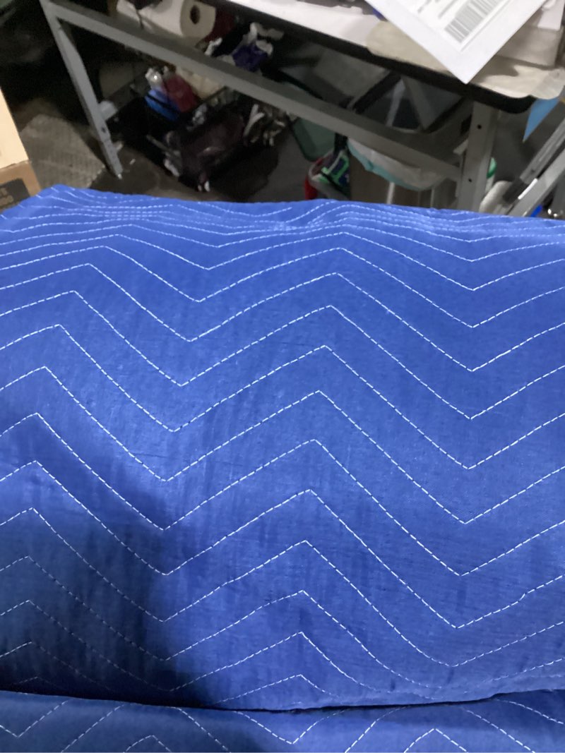 Condition photo showing Good Condition for vestil qpc-7280-up-4pk all weather quilted polyester moving pads, 80" x 72", blue (pack of 4)