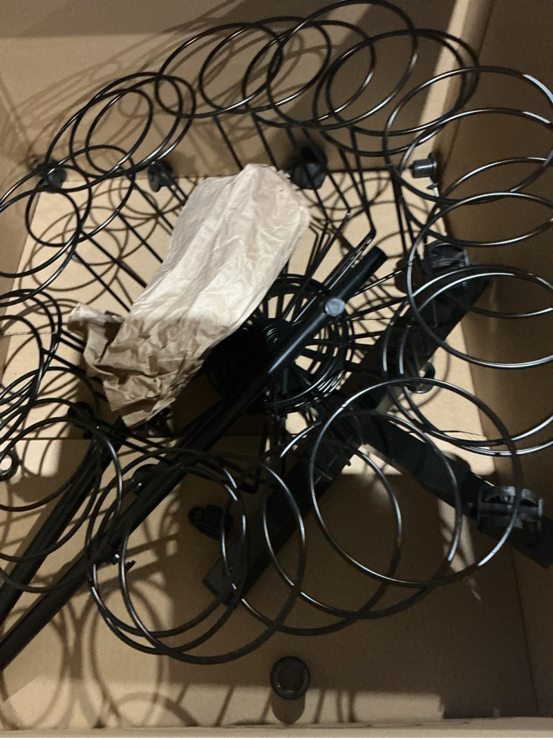 Round Bronze Metal Wire Circles Countertop Fruit Basket Bowl ...