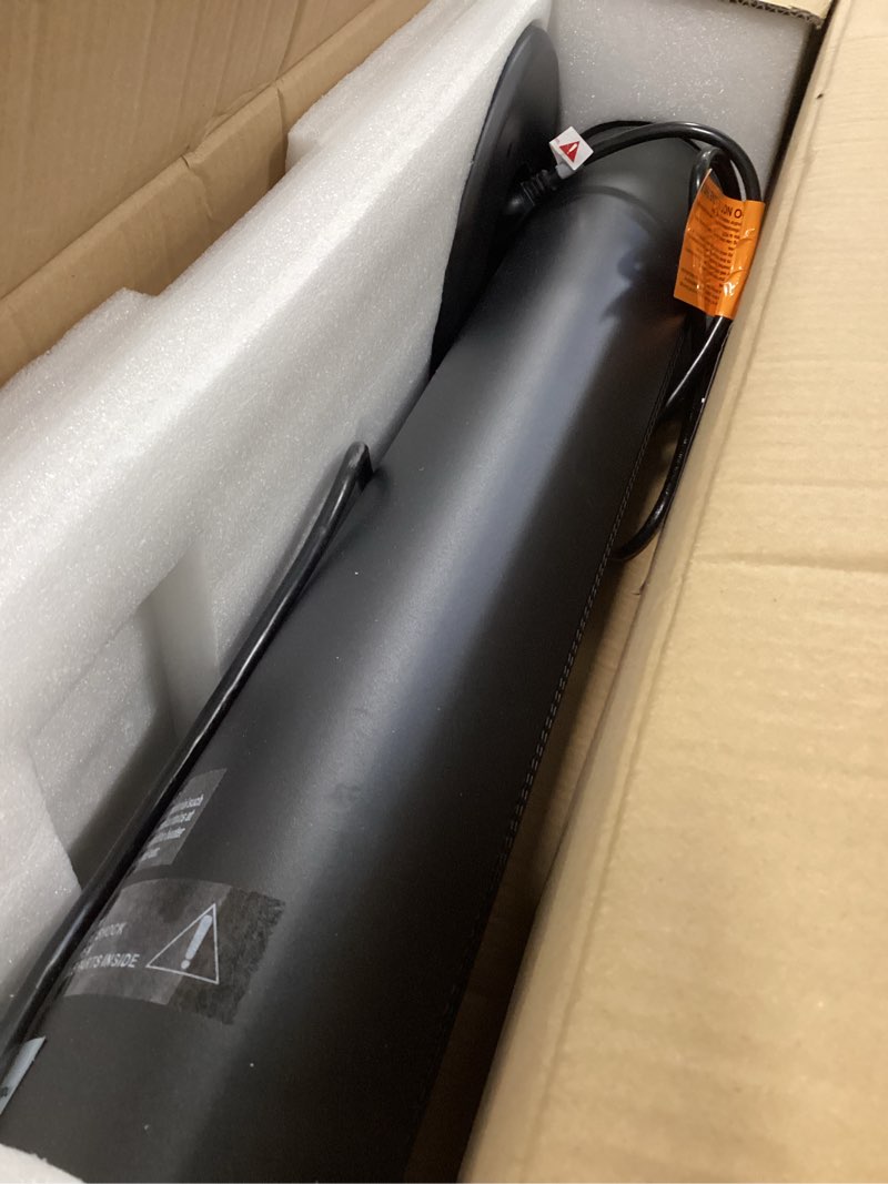 Condition photo showing Good Condition for Portable Heater Outdoor Infrared 1500W 8 Heat Levels 8H Timers Carbon Fiber Tube Tip-Over&Overheat Protection IP65 Waterproof Electric Garden Heater, Deep Black