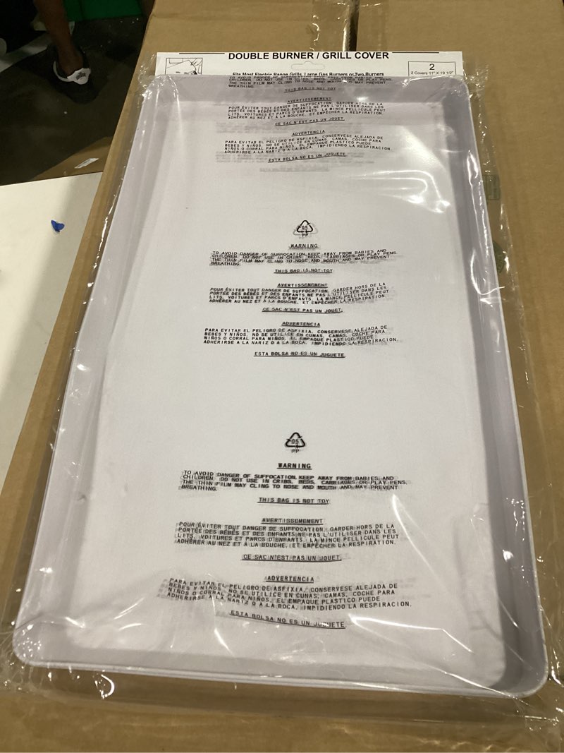 Condition photo showing As Is for reston lloyd decorative lightweight tin rectangular stovetop/burner cover set, fresh lemons & honey bees, 11.25 x 19.75