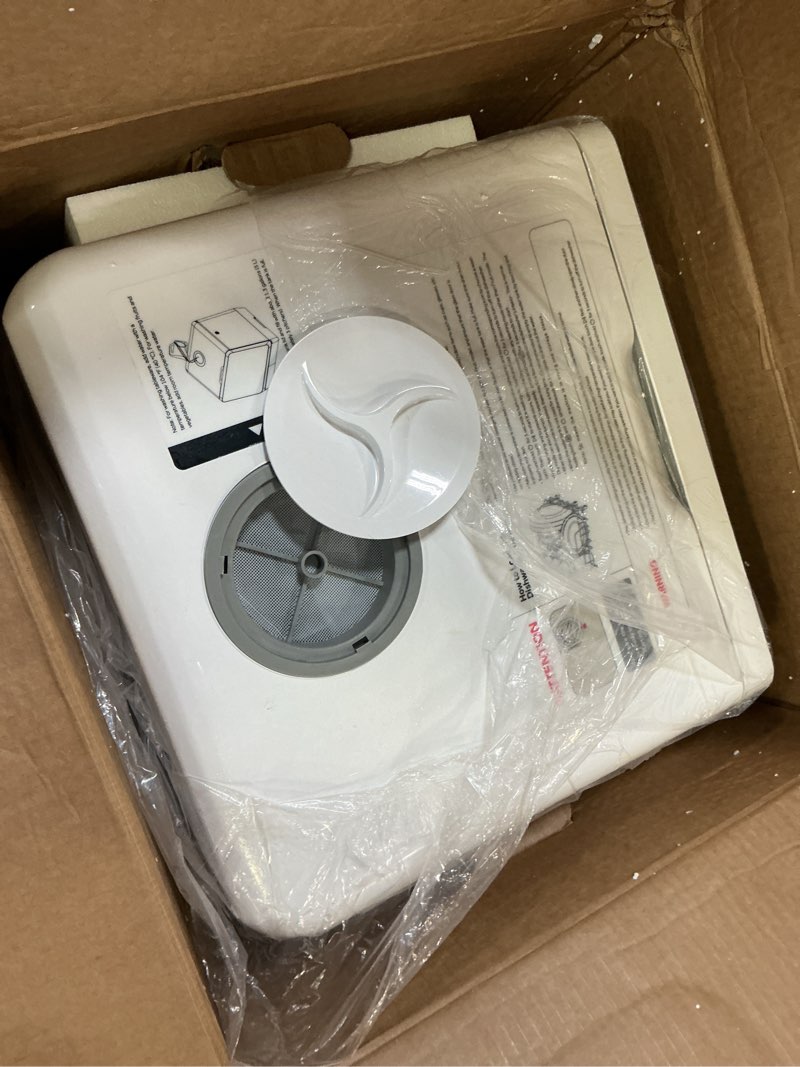 Condition photo showing As Is for HAVA 2025 NEW Upgraded Countertop Dishwasher with Water Softener and Enhanced Energy Efficiency, Portable Dishwasher with 8 Wash Programs, Child Lock & Delayed Start Function, No Installation Needed