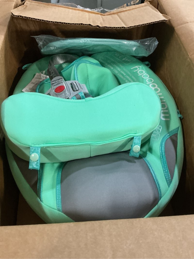 Condition photo showing As Is for mambobaby float add tail baby swim float with canopy, non-inflatable solid baby float, upgrade soft skin-friendly fabric material infant swim float (special edition green)