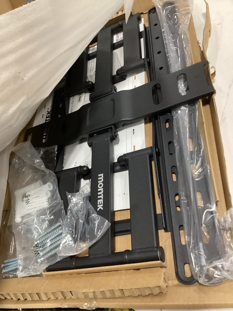 Condition photo showing Good Condition for ( similar) monTEK Ultra Slim TV Wall Mount for 43-90 Inch TVs | 1.1\" Thin Low Profile Full Motion Bracket | Dual Swivel Articulating Arms with Tilt | Max VESA 600x400mm | Holds 132lbs | Fits 16\"/18\" Studs