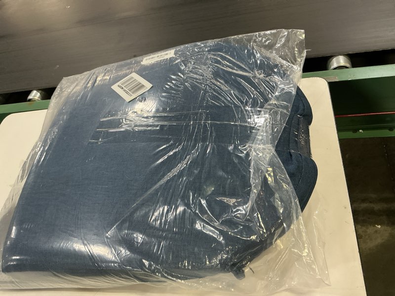 Condition photo showing As Is for topotdor outdoor chair cushions set of 2, 17"x16"x2" waterproof patio chair cushions for outdoor furniture, round corner outdoor seat cushions color fastness chair pads with ties, royal blue royal blue 17"x16"x2"(2 pack-u shaped)
