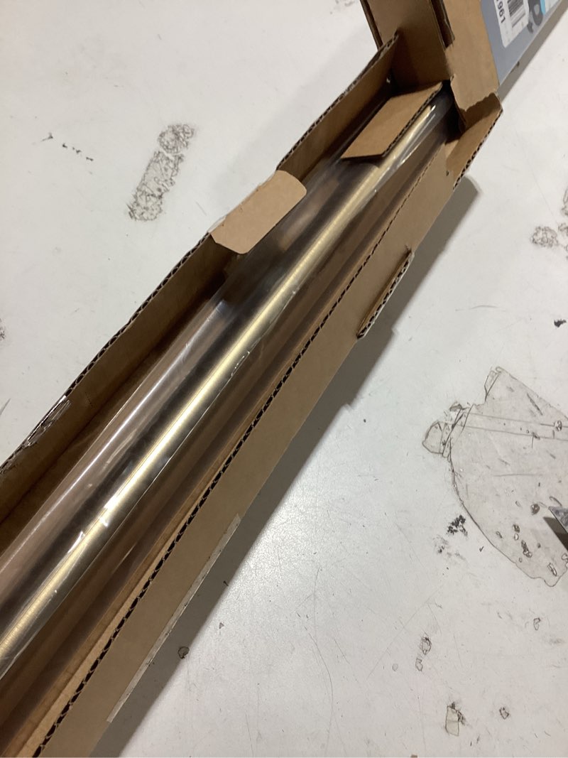 Condition photo showing Good Condition for ivilon drapery window curtain rod - end cap style design 1 inch pole. 28 to 48 inch color warm gold 28 to 48 in.