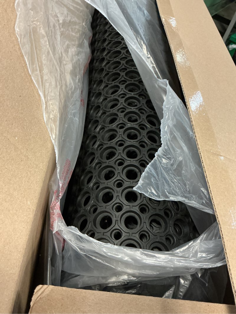 Condition photo showing Good Condition for a1 home collections new all purpose anti fatigue versatile rubber floor mat with drain holes, workplace mat, restaurant kitchen mat, bar area mat, commercial, industrial anti fatigue mat 32x47 inches 47"l x 32"w x 0.6"th