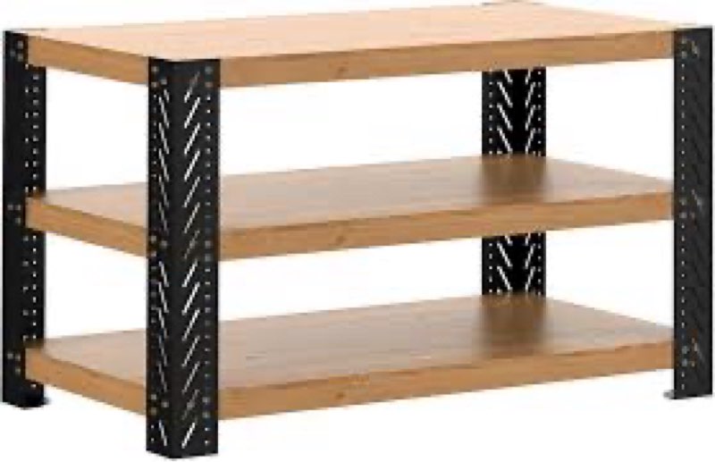 Neorexon Universal Workbench Legs Kit w/8 PCS 3-Way Corner Brackets, Heavy Duty DIY Workbench Kit Cu