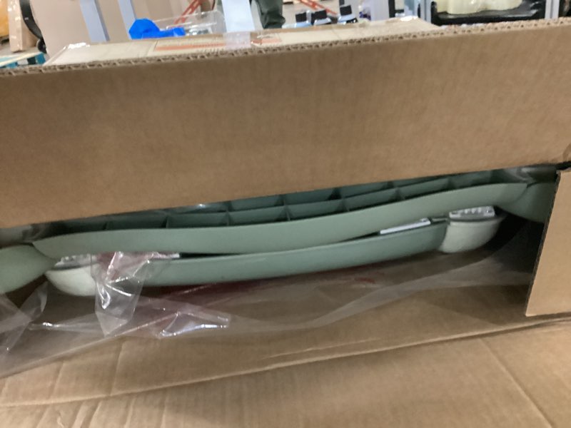 Condition photo showing Good Condition for 5 in 1 foldable baby walker,activity baby walker-baby bouncer,rocker,activity center,seat and push walker,detachable footrest mat,adjustable speed rear wheels and height,ages 6-18 months (light green)