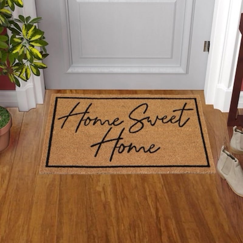  style selections 18-in x 30-in natural non-slip grip indoor or outdoor door mat