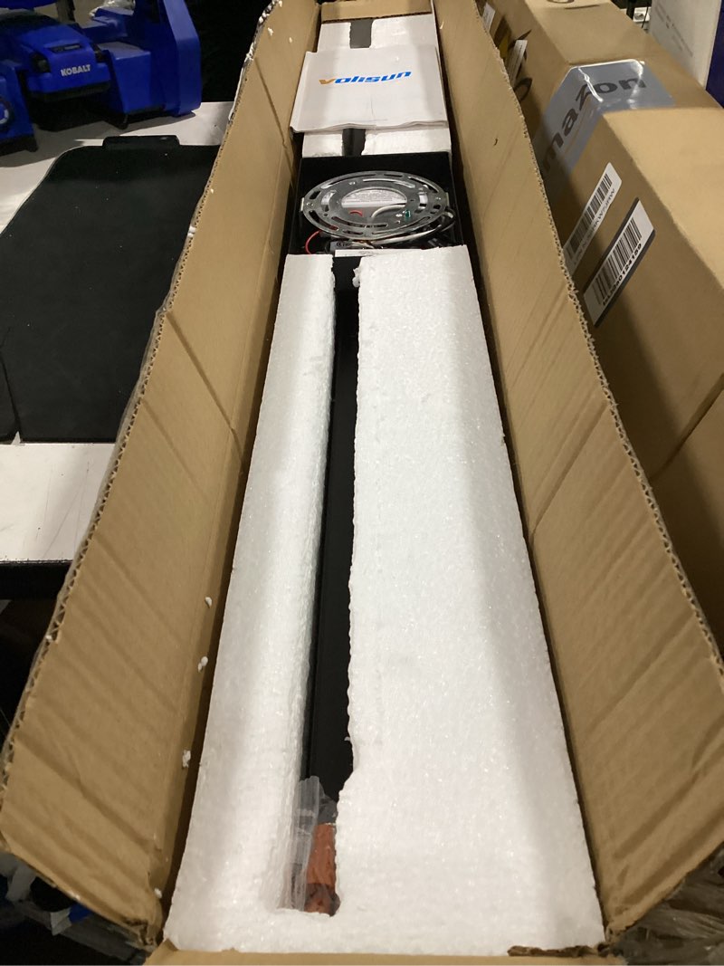 Condition photo showing Good Condition for volisun modern bathroom vanity light 39.4 inch, rotatable, 24w dimmable 5cct led bathroom light fixture over mirror, black bar vanity light for bathroom mirror cabinets-etl certificated black 39.4 inch