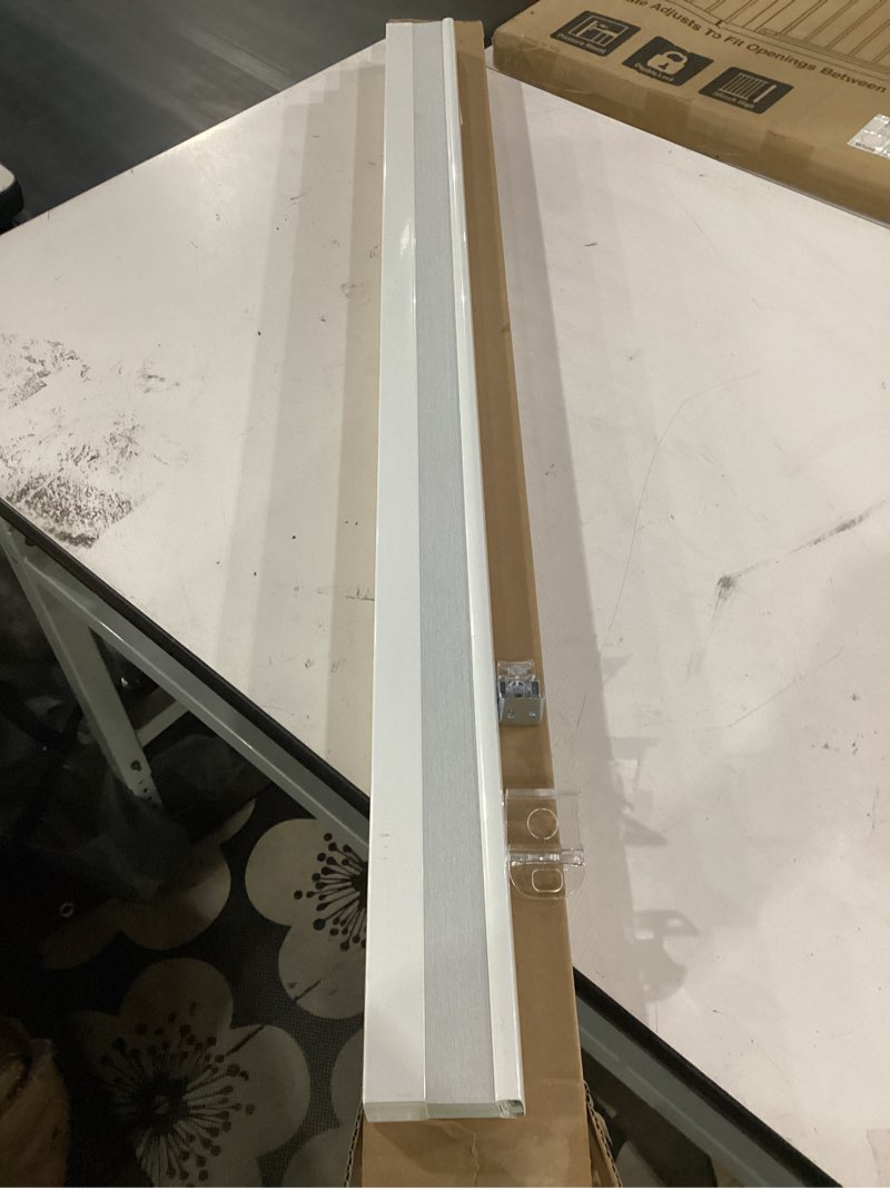 Condition photo showing As Is for incomplete**** lazblinds cordless cellular shades, blackout privacy honeycomb shades for home, thermal insulation noise reduction blinds for windows, 42'' w x 48'' h, white blackout-white 42'' w x 48'' h
