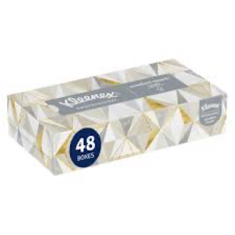 kleenex professional facial tissue, 2-ply, 125 tissues/box, 48 boxes/case (21606)