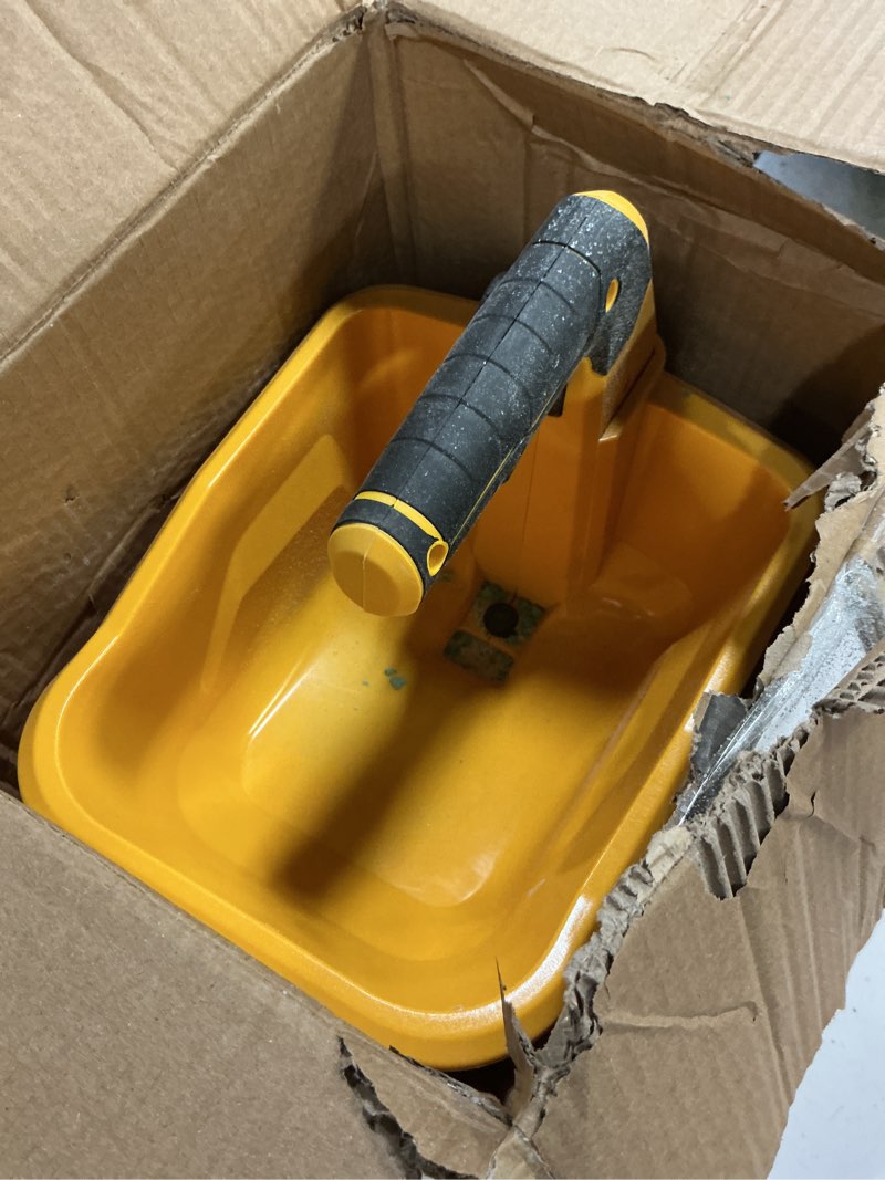 Condition photo showing Good Condition for Danero Handheld Power Spreader Compatible with Dewalt 20V Battery(Tool Only), Cordless Seed Spreader Available Year-Round, Electric Lawn Spreaders for Grass Seed, Fertilizer, Salt, Ice Melt, Feed Yellow