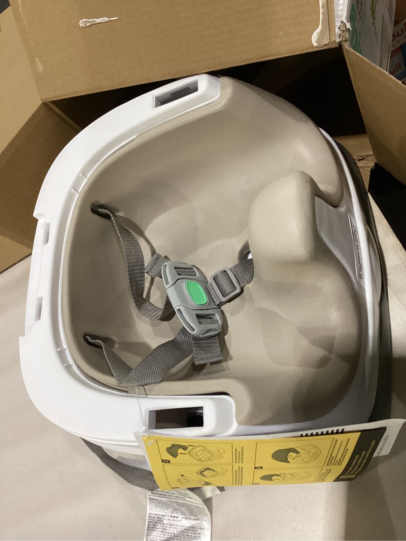 Condition photo showing As Is for Ingenuity Baby Base 2-in-1 Booster Feeding and Floor Seat with Self-Storing Tray - Cashmere