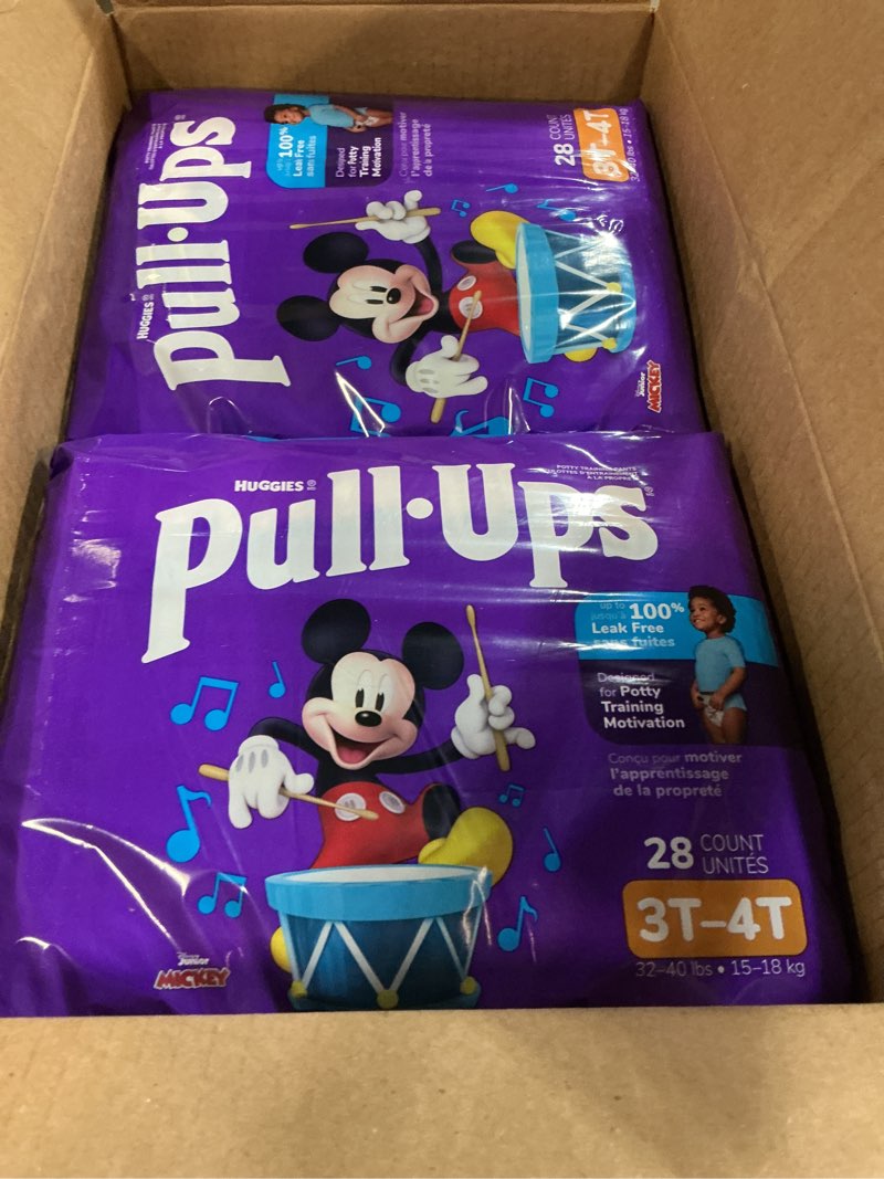 Condition photo showing New/Like New for ((size 3t-4t ))pull-ups boys' potty training pants, training underwear (32-40 lbs), 112 count  packaging may vary
