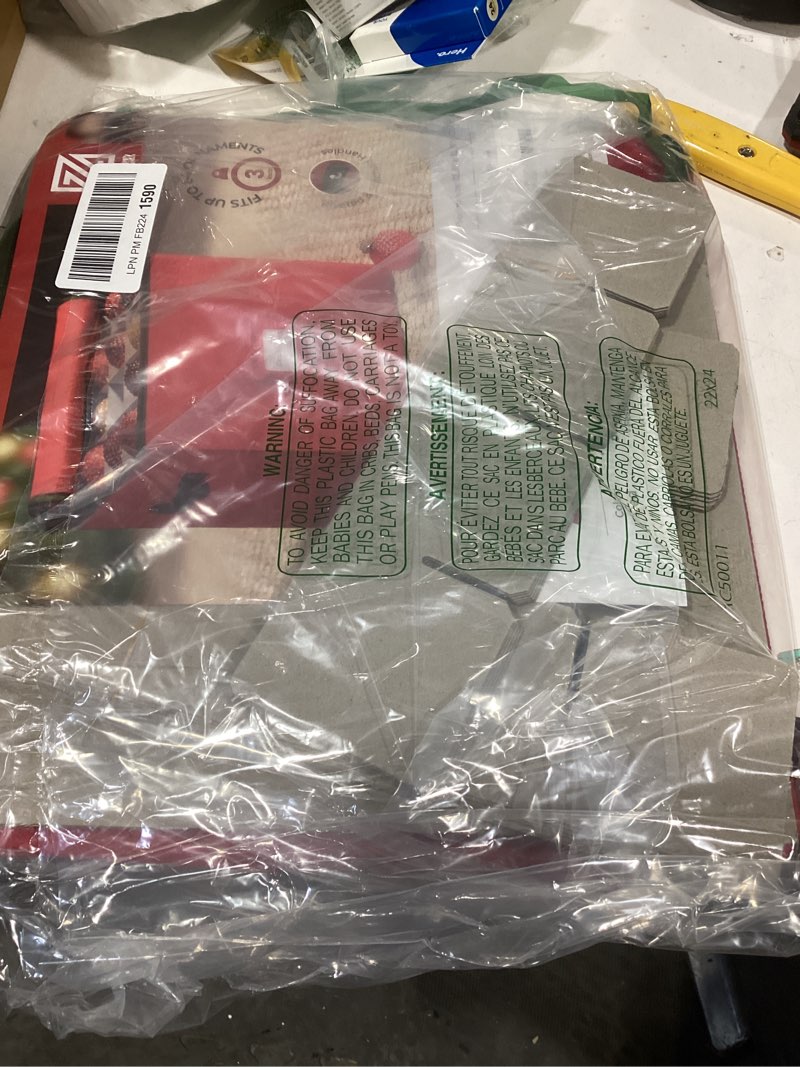 Condition photo showing Good Condition for ZOBER Christmas Ornament Storage Box - Stores 64 3" Ornaments, With Dividers - Ornament Organizer Storage Box, Durable Christmas Containers Holder, Dual Zipper - Red Red 64 - 3" Ornaments