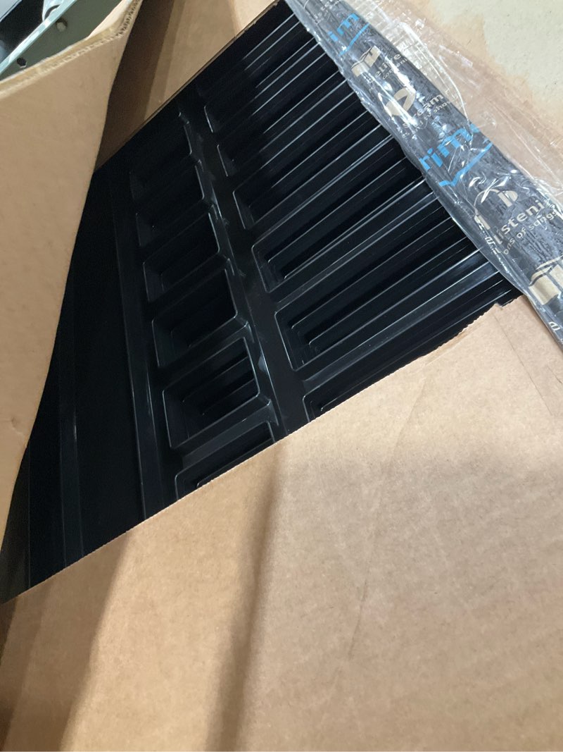 Condition photo showing Good Condition for iris usa 24" 6-panel pet dog puppy playpen with door, for puppy small dogs keep pets secure easy assemble easy storing customizable non-skid rubber feet, foldable, black 6 panel - 24" h black