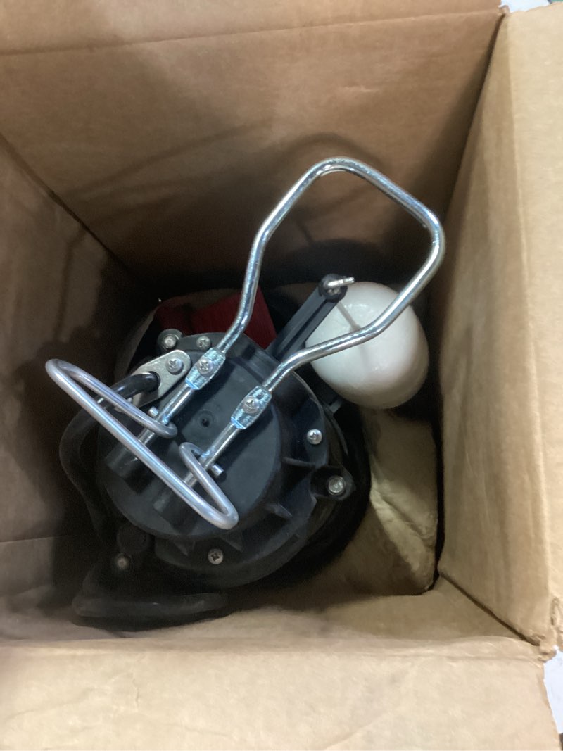 Condition photo showing As Is for wayne cdu800-1/2 hp submersible cast iron and stainless steel sump pump with integrated vertical float switch - 5,100 gallons per hour - heavy duty basement sump pump 1/2 hp coated steel sump pump