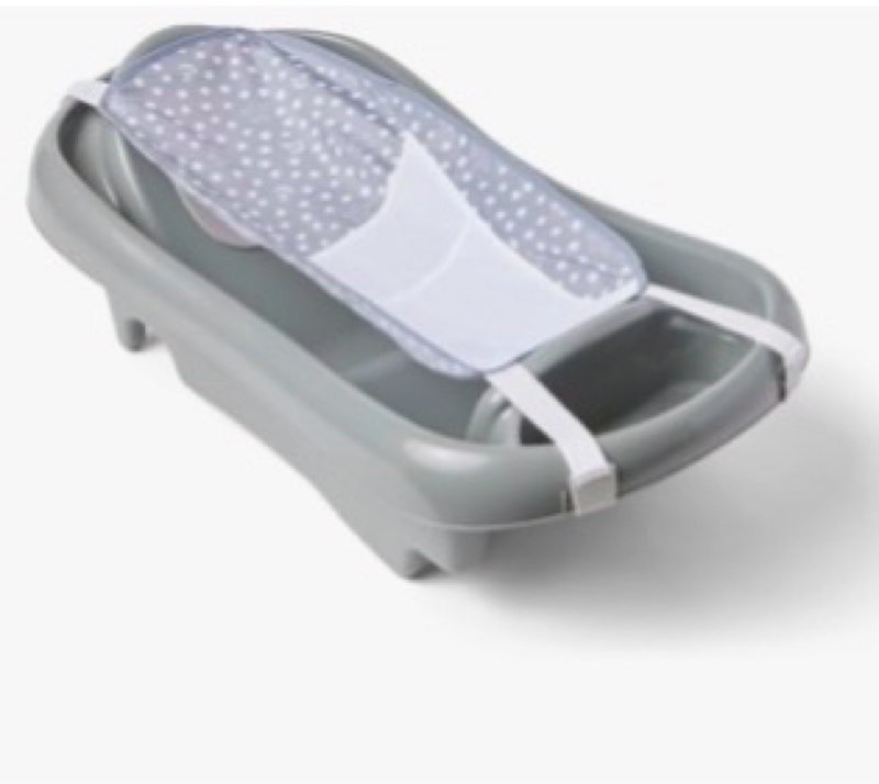 The First Years Newborn to Toddler Baby Bath Tub - Convertible 3-in-1 Baby Tub with Removable Sling - Ages 0 to 24 Months - Sure Comfort - Pink Deluxe Tub Pink