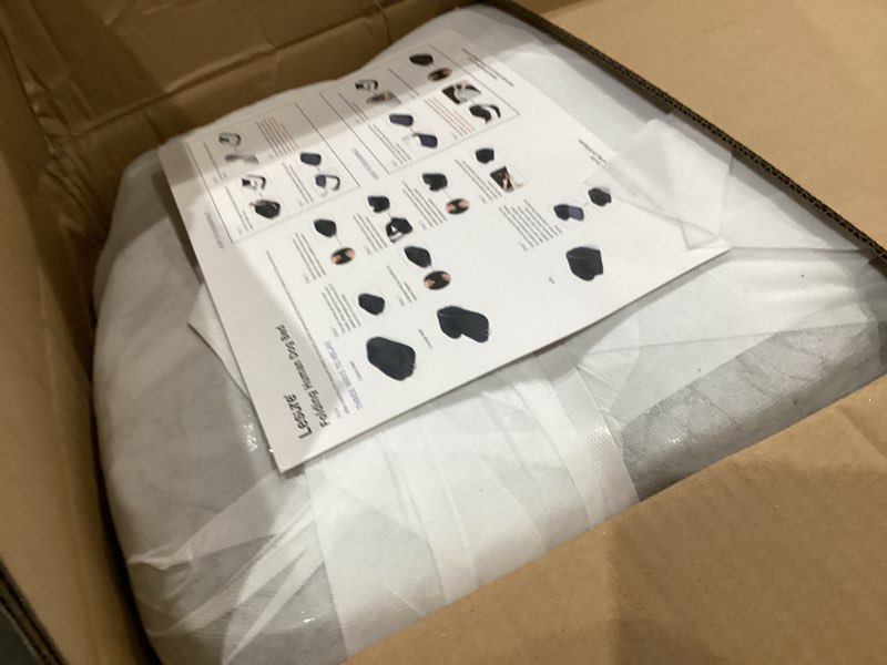 Condition photo showing New/Like New for LE SURE Foldable Human Dog Bed - 3 in 1 Flexible Giant Human Dog Bed for Adult People with Supportive Bolster Egg Foam, Waterproof Liner, Calming Fluffy Faux Fur Orthopedic Big Bean Bed, Soft Grey 68.0"L x 44.0"W x 12.0"Th Soft Grey