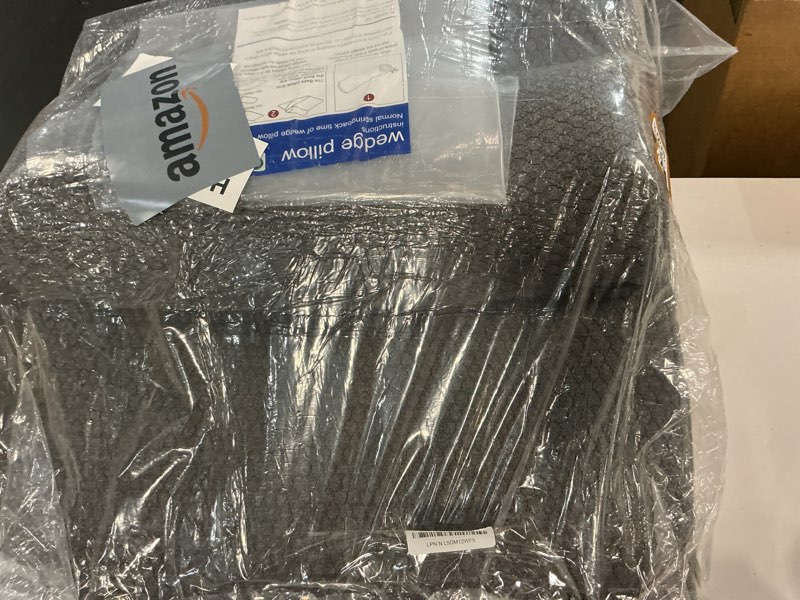 Condition photo showing Good Condition for Bedluxe 3Pcs Orthopedic Bed Wedge Pillow Set, Foam Wedge Pillow Post Surgery for Back, Leg and Knee Support, Adjustable 9&12 Inch Folding Triangle Pillow for Sleeping, Acid Reflux, Snoring, Dark Grey Dark Grey Adjustable 9&12 Inch + 1 Head Pillow