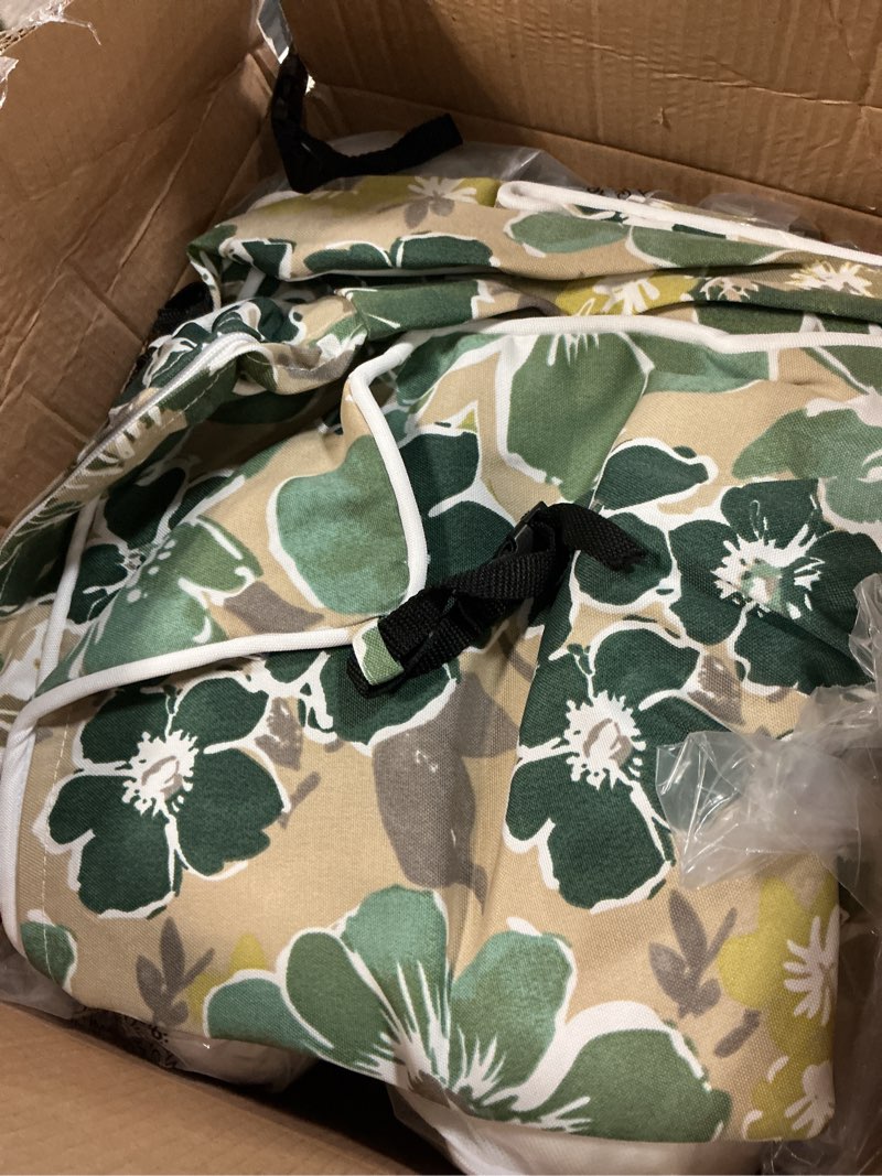 Condition photo showing Good Condition for deep seating chair cushion outdoor patio seat and back cushion set for outdoor furniture water repellent 22'' x 24'' patio deep seat cushions fade resistant (cabbage) cabbage 22'' x 24'' x 4'' - 1 set