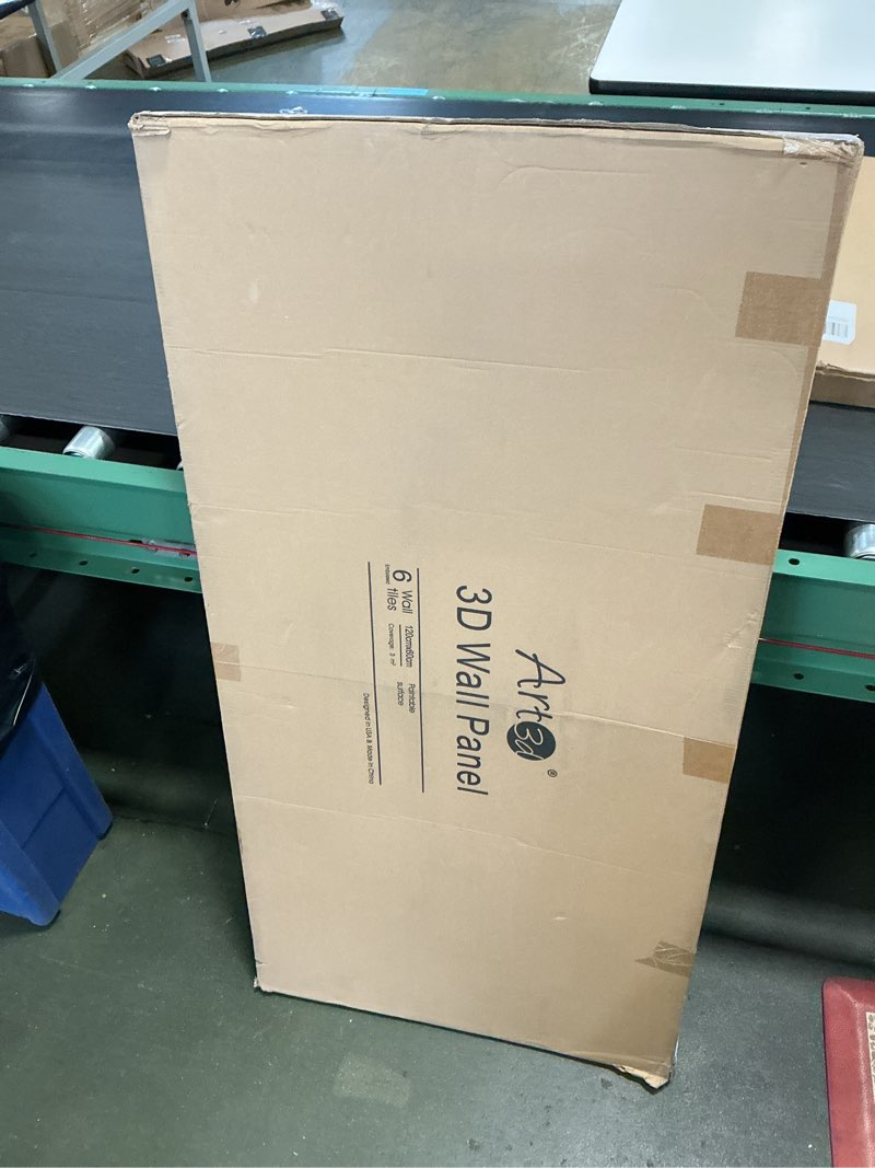 Condition photo showing New/Like New for Art3d White Large PVC 3D Wall Panels for Interior Wall Décor, Drop Ceiling Tile 2x4, 3D Textured Wavy Wall Panels Decorative, Pack of 6 Tiles(47.2"×23.6")