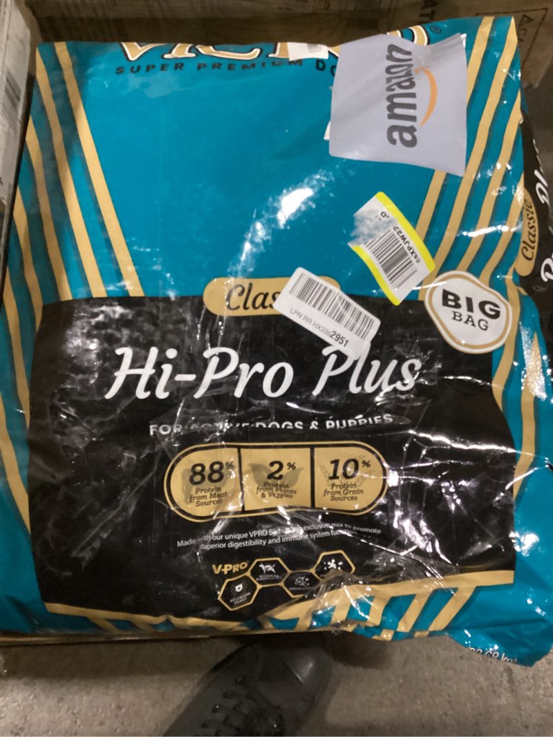 Condition photo showing As Is for victor super premium dog food – hi-pro plus dry kibble – high protein dog food with 30% protein – beef, chicken, pork, fish meals, gluten free - for high energy and active dogs & puppies, 50lbs original formula 50 pound (pack of 1)