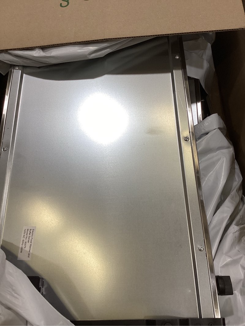 Condition photo showing As Is for Alpha Living 3x2.5 QT Food Warmers for Parties Buffet Servers and Warmers – Premium Catering Supplies Buffet Display – Stainless Steel Electric Food Warmers with Temperature Control