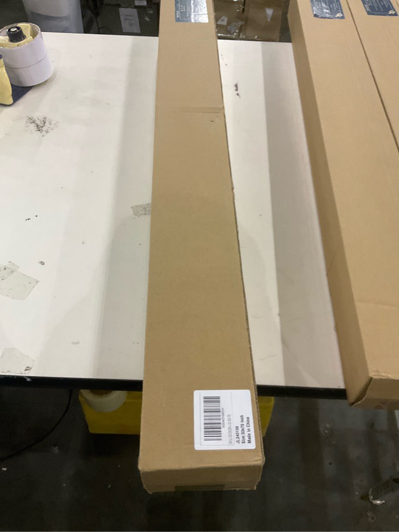 Condition photo showing New/Like New for Joydeco No Drill Blackout Shades, Free-Stop Cordless Roller Shades, UV Protection, Thermal Insulated Blinds for Indoor Windows, Easy Install Window Blinds for Home and Office (Grey, 33" W X 75" H) Light Grey (No Drill) 33"W x 75"H