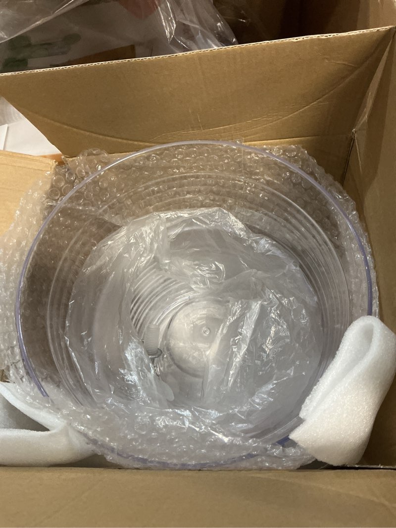 Condition photo showing item condition for Tioncy 2 Pcs Acrylic Beverage Dispenser with Spigot 2.7 Gallon/ 10 l Clear Drink Water Dispenser Countertop with Detachable Base Iced Juice Container Unbreakable for Wedding Party