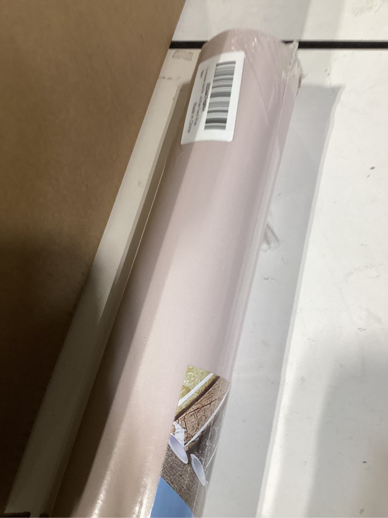 Condition photo showing Good Condition for livelynine 24x394 wide pink contact paper peel and stick blush pink wall paper for bedrooms living room accent renter friendly cute kids wallpaper for room girl self adhesive light pink vinyl wrap 394" x 24" pastel pink