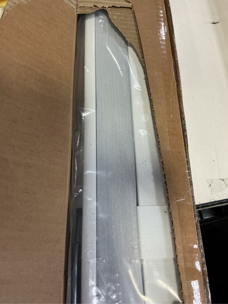 Condition photo showing Good Condition for lazblinds cordless cellular shades, no tools no drill blackout honeycomb shades pleated blinds for windows, 32.5'' w x 48'' h, silver white blackout-silver white 32 1/2'' w x 48'' h