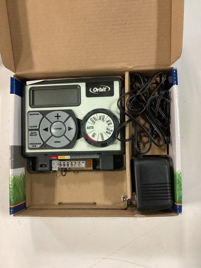 Condition photo showing Good Condition for orbit 4-station digital irrigation timer