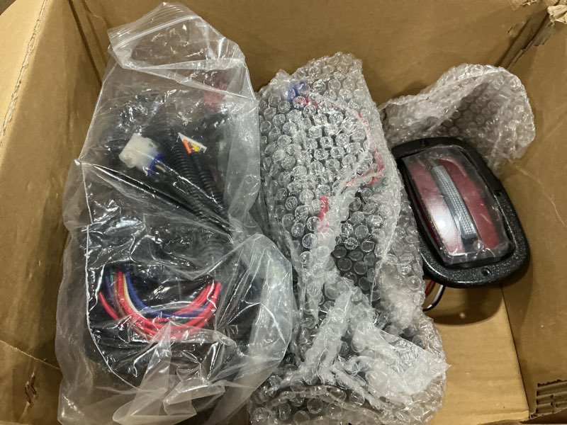 Condition photo showing As Is for 10l0l deluxe golf cart light kit for club car ds 12v-60v, full headlight taillight kit with rgb daytime running lamp low high beam turn signal horn brake pad hazard blinker