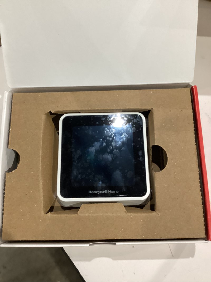 Condition photo showing As Is for honeywell home rth8800wf2022, t5 wifi smart thermostat, 7 day-programmable touchscreen, alexa ready, geofencing technology, energy star, c-wire required