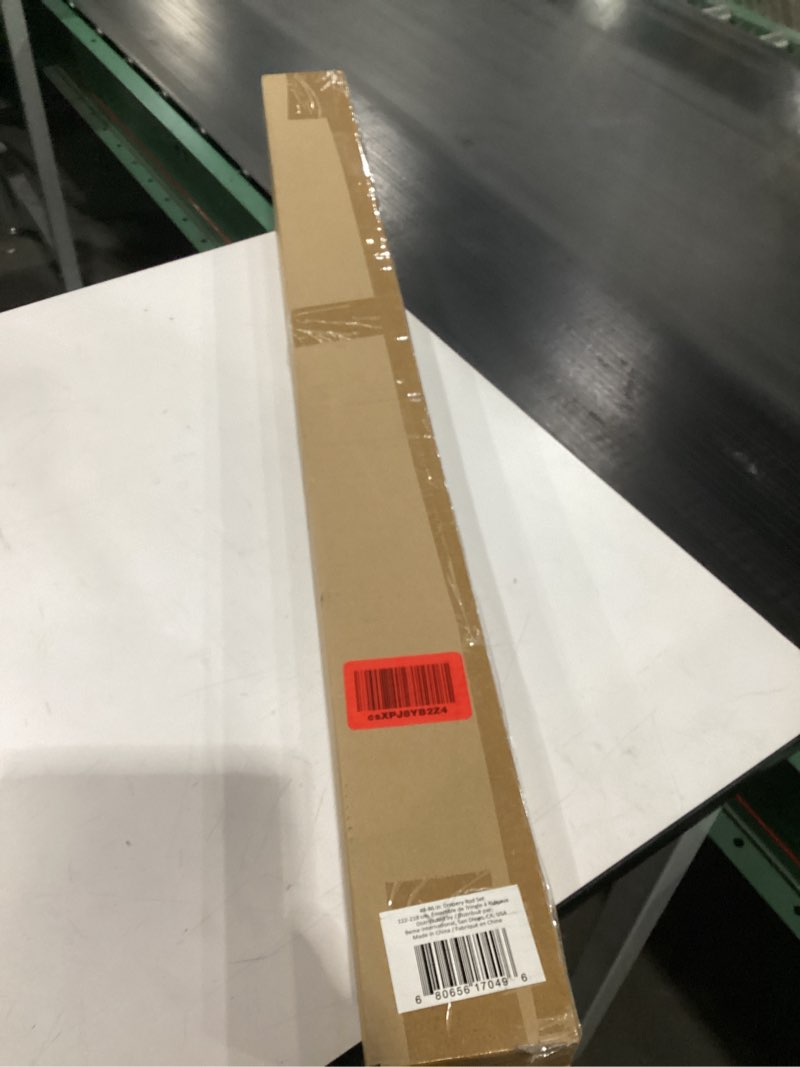 Condition photo showing New/Like New for Fairbanks 48-86 Inch Adjustable Curtain Rod Set, 5/8 Inch Diameter in Brass Brass 48-86 Inch