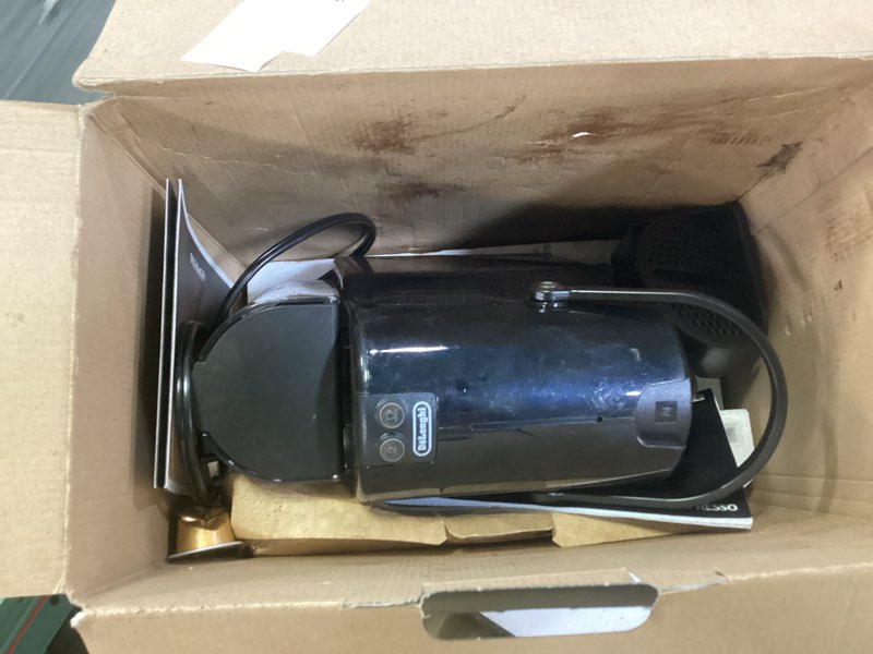 Condition photo showing As Is for nespresso inissia espresso machine by de'longhi,24 oz, black machine only black