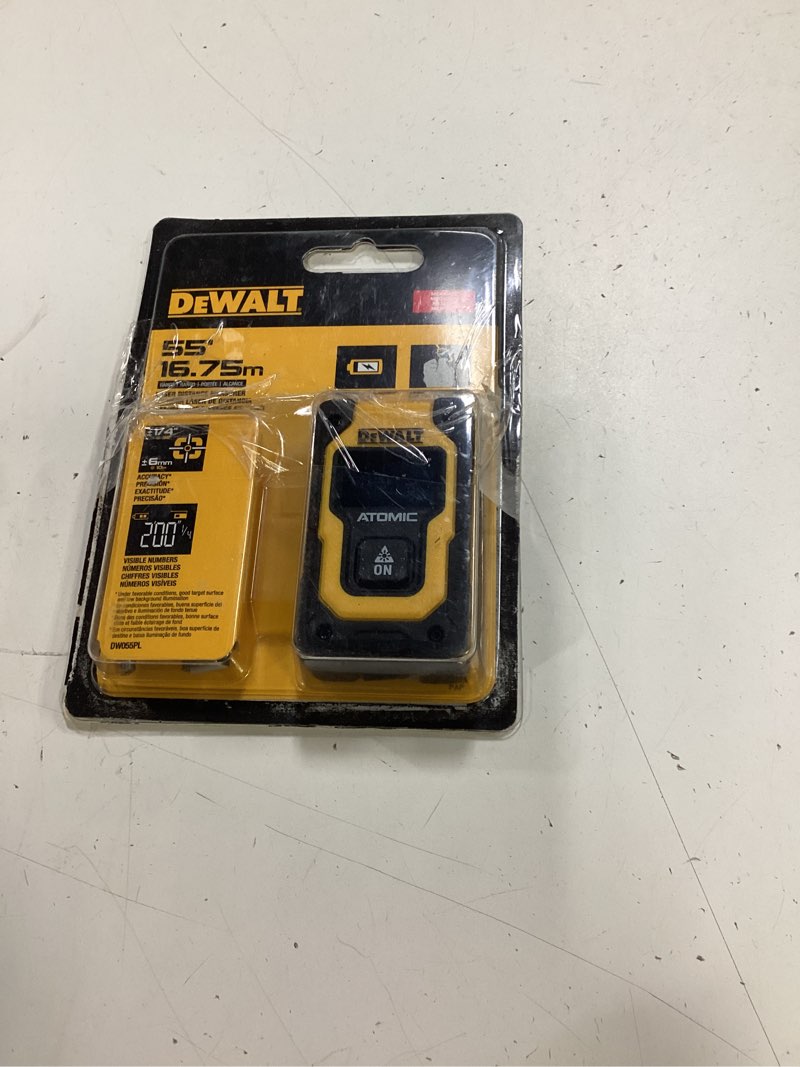 Condition photo showing Good Condition for dewalt atomic 5.91 in. l x 4.33 in. w pocket laser distance measurer 55 ft. black/yellow 1 pc