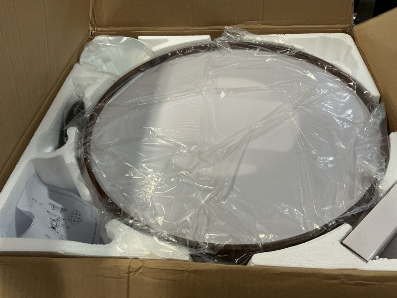 Condition photo showing Good Condition for 42'' retractable ceiling fan with lights, smart ceiling fan light with bluetooth speaker, app control dimmable rgb color change reversible for bedroom living room white