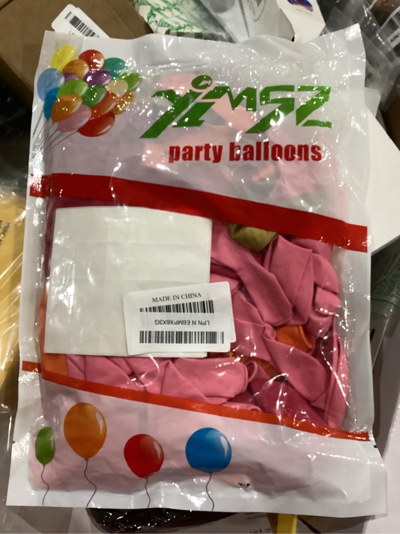 Condition photo showing New/Like New for ymsz pink and orange balloon garland arch kit, hot pink and orange summer balloons for baby shower, jungle, birthday, summer party decorations orange and pink(136pcs)